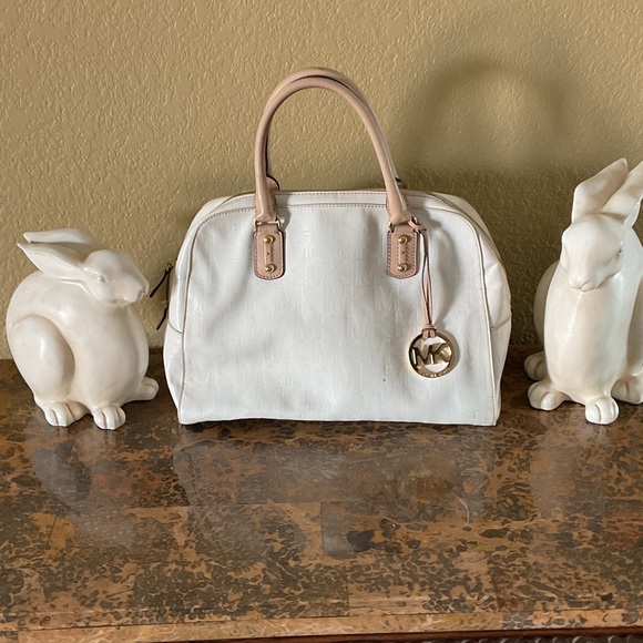 Handbags - Michael Kors White Patent Leather Bag